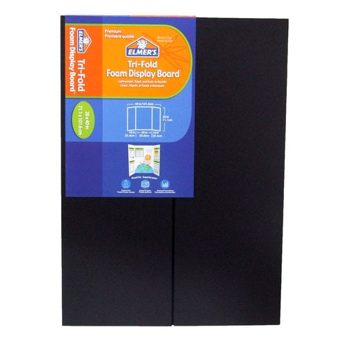 Elmer's Premium Foam TriFold Display Board, 3/16" Thick, 28" x 40