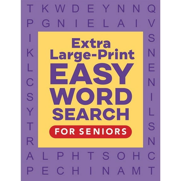Pre-Owned Extra Large-Print Easy Word Search for Seniors (Paperback) 1638074879 9781638074878