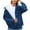 Blue, variant on Lovskoo 2024 Womens Oversized Denim Jackets Long Sleeve Button Down Jean Coats with Pockets Blue