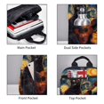 thumbnail image 3 of Honeii Starry Night Cat Guitarist Print Lightweight Backpacks,Carry on Backpack,Durable Backpack for School, Work & Travel, 3 of 7