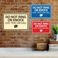 thumbnail image 4 of Signs ByLITA Classic Framed Do Not Ring Bell or Knock Please Text or Call Entrance Sign (Brushed Silver) - Medium, 4 of 6