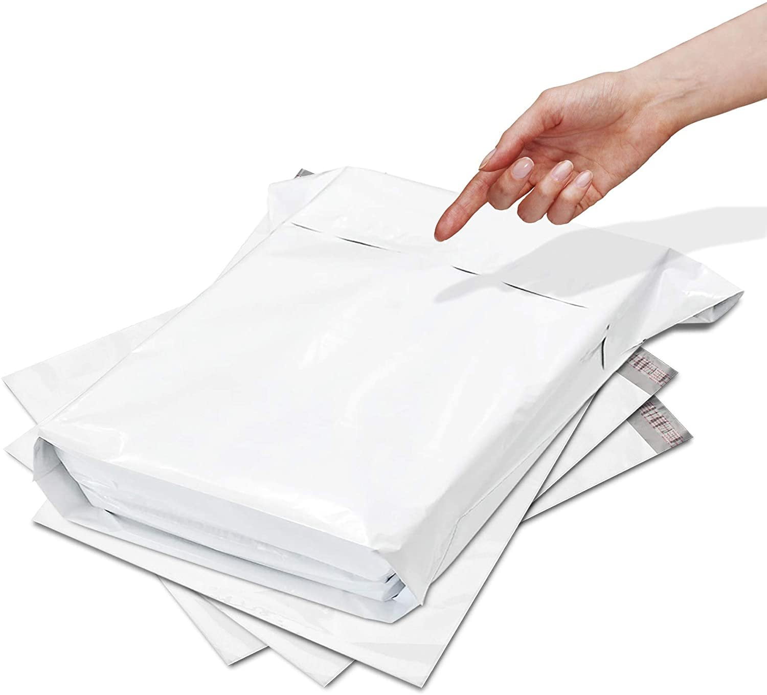 25 6x6 Square White Poly Mailers Shipping Envelopes Self Sealing Bags 2.35 MIL 