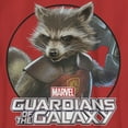thumbnail image 2 of Boy's Marvel Guardians of the Galaxy Rocket Raccoon Portrait  Graphic Tee Red Small, 2 of 4