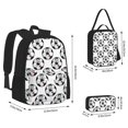 thumbnail image 2 of Disketp Happy Football Mochila Estampada de Gran Capacidad con Lonchera y Estuche, Set de 3 Piezas para Estudiantes, 2 of 7
