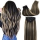 thumbnail image 1 of Extensiones de pelo con clip GOO GOO, cabello humano real, 40 cm, 120 g, 1 of 9