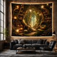 thumbnail image 6 of Forest Winding Stone with Pathway Recedes Into Luminous, Mystical Fantasy for Space Lovers, Galaxy Room Decor, Mother'S Day Gift, Tapestry Wall Hanging for Bedroom and Dorm, 6 of 7