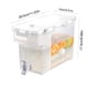 thumbnail image 3 of Xihbxyly Hervidor de Agua Fría con Grifo, Dispensador de Frutas de Gran Capacidad, Diseño de Grifo Único, Apto para Refrigerador, Bebidas Heladas, Té de Frutas, Limonada, Entretenimiento En Casa, Cap, 3 of 4