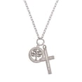 thumbnail image 2 of Delight Jewelry Stainless Steel Trust in the Lord Tree of Life - Be Strong and Courageous Engraved Cross Zoey Necklace, 28", 2 of 4