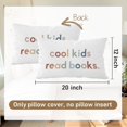 thumbnail image 7 of 1pc Boho Classroom Decor, Cool Kids Read Books Throw Pillow Covers 12x20, Reading Corner School Home Bedroom Playroom Decor Pillow Case, 7 of 7