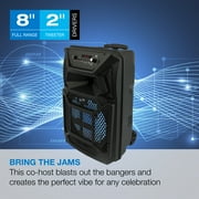 iLive v5.0 Bluetooth Wireless Tailgate Party Speaker, ISB352B, Black