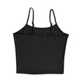 thumbnail image 6 of JGGSPWM 2PC Camisole Tops for Women Solid Color Sleeveless Spaghetti Tank Tops Breathable Comfort Y2K Basic Shirts Blue XL, 6 of 7