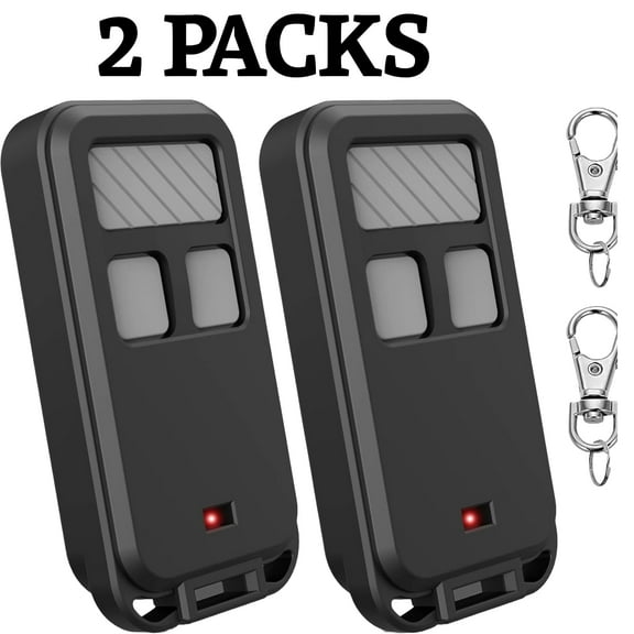 890MAX Garage Door Opener Remote Replacement – Universal 3-Button Mini Keychain for LiftMaster, Chamberlain & Craftsman, Secure Rolling Code, 2-Pack