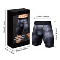 thumbnail image 6 of dgysar Men's Energy Support Performance Shorts Compression Base Layer Underwear, Unisex Black L, 6 of 6