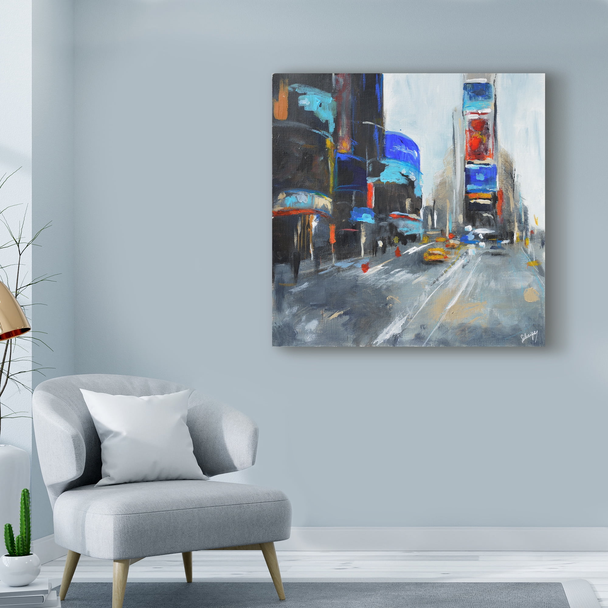 Trademark Fine Art 'Times Square New York' Canvas Art by Solveiga