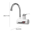 thumbnail image 5 of Grifo de calentador de agua caliente eléctrico Grifo mezclador frío y caliente para cocina (enchufe B de la UE) Sywqhk Para estrenar, 5 of 5
