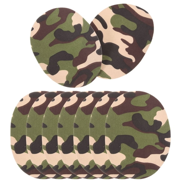 MasteelfCA 10pcs Iron On Patches Clothes Camouflage Patches Clothes Repair Patches Jackets Jeans Patches