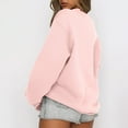 thumbnail image 4 of ZZwxWA Cyber_Monday Deals Sweatshirt for Women, Ladies Crewneck Sweatshirts Loose Fit Pullover Tops Womens Solid Palazzo Spring Fall Comfy Sweatshirt Sweater Long Sleeve Tops, 4 of 7