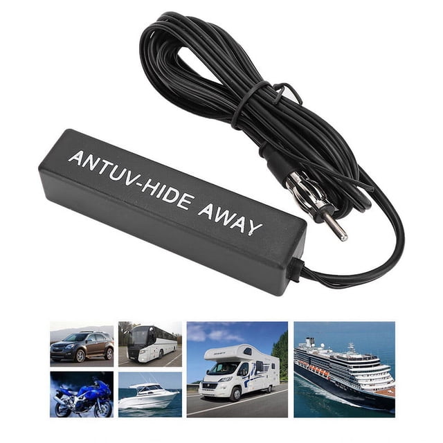 Antena amplificada Ecomeon 12V Estéreo Electrónico Universal AM/FM para Coche Barco RV