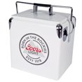 thumbnail image 1 of Coors Light Retro Ice Chest Cooler with Bottle Opener, 13L (14 q), Compact Cooler for Outdoor Adventures, 1 of 9