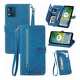 thumbnail image 1 of Funda Tipo Cartera De Piel Con Cremallera Para Motorola Card, 1 of 8