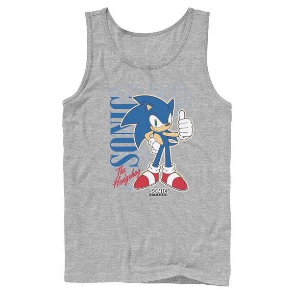 Mens Sonic the Hedgehog Thumbs Up Tank Top