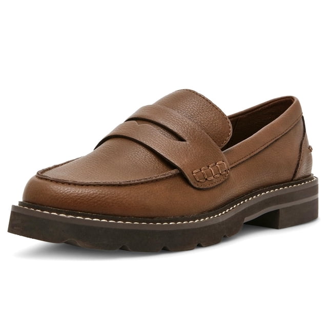 Mocasín plano sin cordones Anne Klein Emmylou para mujer, color russet