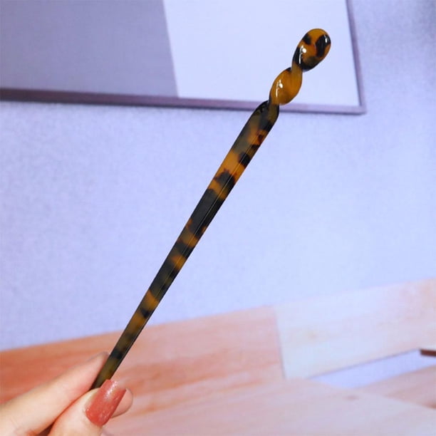 Palillos de acetato para el cabello, estilo chino, estilo retro, boda, 17.5xm, accesorios orientales para el cabello, pinzas para el cabello de 1 piez Negro Baoblaze horquillas para el cabello