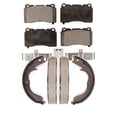 thumbnail image 1 of Transit Auto - Front Rear Ceramic Brake Pads And Parking Shoes Kit For Subaru Impreza Mitsubishi Lancer KTN-100378, 1 of 2