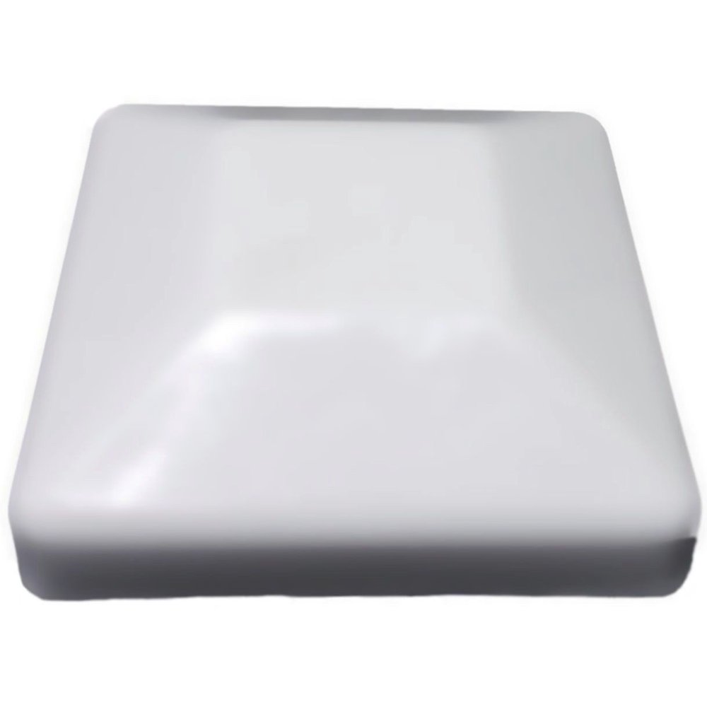 Plastic Fence Post Caps 4X4 (3 5/8") White Clean Look Set of 10 Caps