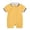 Yellow, variant on Baby Polo Romper Short Sleeve Contrast Trim Patch Pocket Gentleman Style One-Piece,3-6 Months