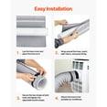 thumbnail image 2 of KFFKFF Air Cooling Unit Hose Shield, Mobile AC Duct Ventilation Protector, Insulating Cover for 5 & 5.9" Diameter Emission Tubes, Simple Set-Up with 2 Modifiable Strap Fasteners, Gray, 2 of 9