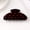 Black, variant on Women's Black Heart Pattern PVC Hair Claw Clip, Non-Slip Jaw Clamp for Girls