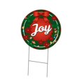 thumbnail image 1 of SignMission C-24-CIR-DS-WS- Joy 24 in. Double Sided Corrugated Circular Plastic Sign - Joy, 1 of 1