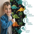 thumbnail image 3 of Blackout Kids Curtains,Black Colorful Dinosaurs Pattern Childrens Insulated Curtains Set Of 2,Bedroom Essentials,Toddler Room Decor 52"x84", 3 of 5