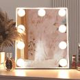 thumbnail image 5 of CONGUILIAO 9 LED Bulbs Hollywood Vanity Mirror with Lights, Hollywood Makeup Mirror, Small Vanity Lighted Mirror with 3 Color Lighting Modes, Smart Touch Control, 5 of 9