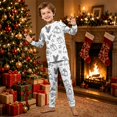 thumbnail image 2 of Christmas Family Pajamas Matching Set, Holiday Sleepwear Long Sleeve Jammies for Men Women Kids Christmas Eve Outfits, 2 of 6