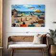 thumbnail image 3 of Elephant Stock Dog Beach Wall Art - Horizontal Canvas Wall Art - Living Room Wall Decor - Humor Canvas - Blue And Beige Decor By Lucia Heffernan - 48" x 32", 3 of 8