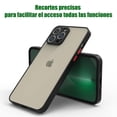thumbnail image 4 of Funda Uso Rudo HaroKing Negro Traslúcido Esmerilado para iPhone 13, 4 of 6