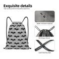 thumbnail image 4 of Gaeub Bat Drawstring Backpack Bag Sport Gym Sackpack Heavy Duty String Backpack for Men Women-Medium, 4 of 6