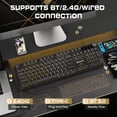 thumbnail image 3 of Teclado inalámbrico para juegos Redragon RM104 con botón RGB BT/2.4G, 3 of 8