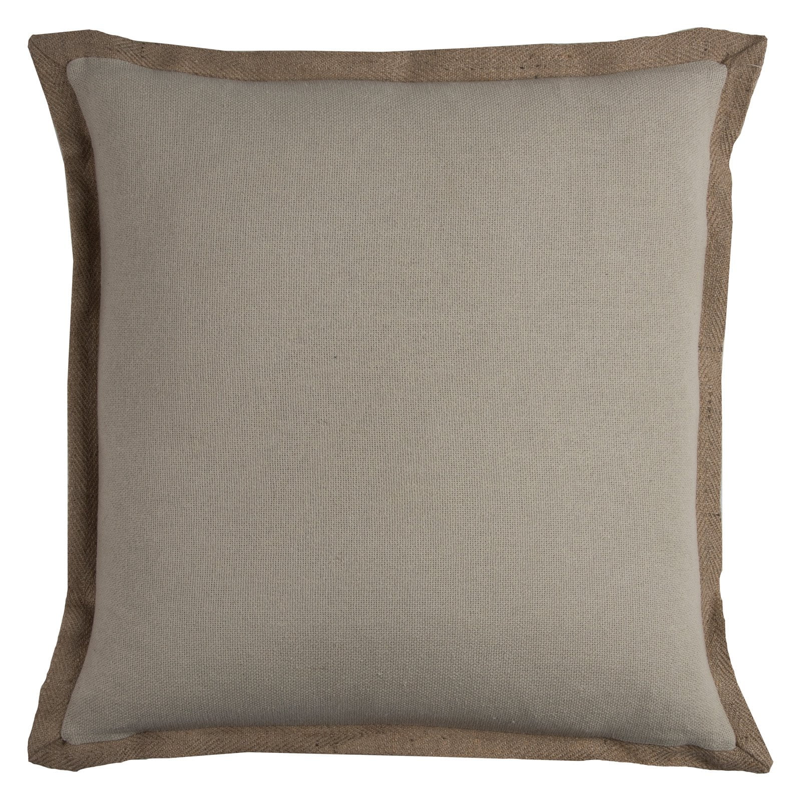 Rizzy Home Decorative Poly Filled Throw Pillow Solid 22"X22" Khaki