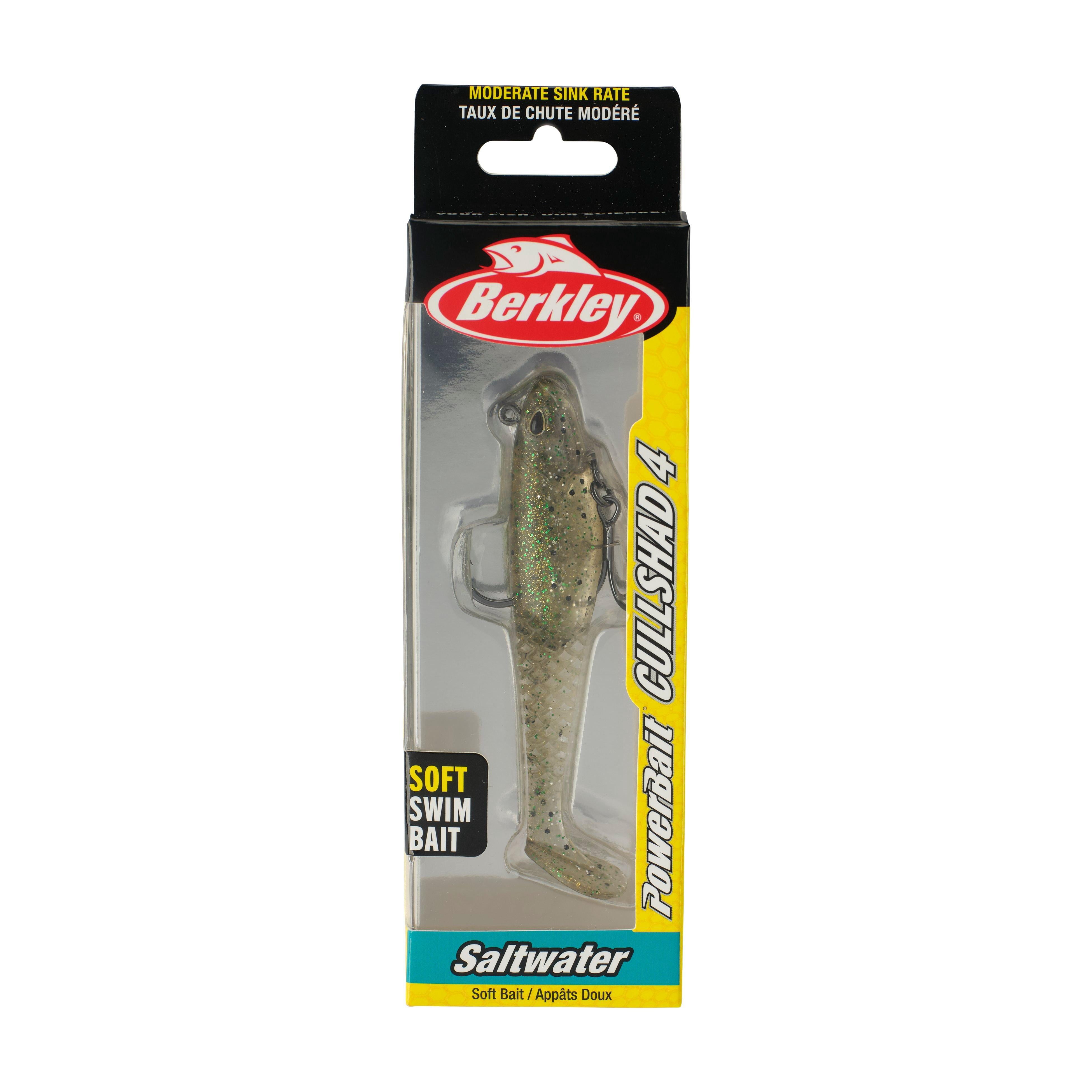 Berkley PowerBait® Saltwater Pre-Rigged Cullshad, 4 in, Silver Flash