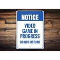 thumbnail image 1 of Video Game Decor Notice Gamer Sign Do Not Disturb Caution Video Gamers Gamer Decor Room Decor Metal Sign Metal Decorations Size: 8 x 12 Inch, 1 of 4