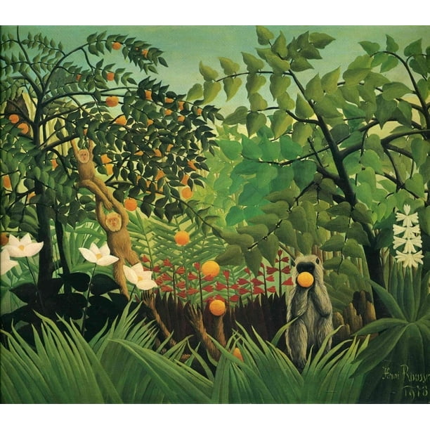 Exotic landscape 1910 Poster Print by Henri Rousseau (18 x
