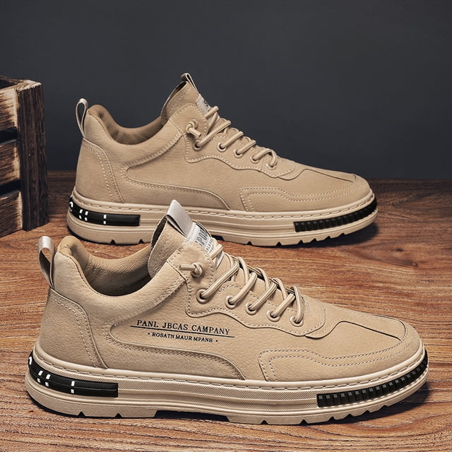 Zapatos de trabajo antideslizantes y resistentes al desgaste para hombre, botas Martin de suela gruesa que combinan con todo, a la moda, primavera