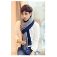 thumbnail image 4 of Bufanda de diseñador de invierno para hombre, bufanda de algodón con retazos, chal de marca para hombre, bufandas de cachemira de punto, chales y bufandas pashmina con T, 4 of 5