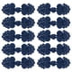 thumbnail image 1 of Uxcell 10 Pares de Botones de Cierre de Nudos Chinos de Rana Azul Marino con Perlas, 1 of 7