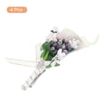 thumbnail image 3 of 4uds Novio Ojetes Lirio Ojetes Alfileres para Hombres Boda Ceremonia Aniversario Formal Cena Fiesta Lavanda, 3 of 5