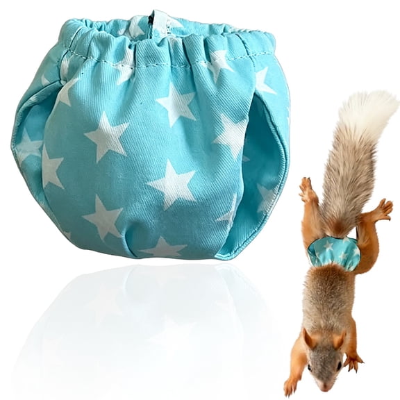 Nallwabiu Reusable Hamster Diapers, Adjustable Small Pet Pants for Sugar Gliders, Ferrets, Rabbits & Squirrels, Washable Indoor Cage Travel Accessory