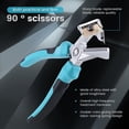 thumbnail image 4 of V-Shaped Rubber Strip Scissors 90 Degree for Doors Window Sealing Industrial Grade Right Angle Rubber Strip Scissors, 4 of 5